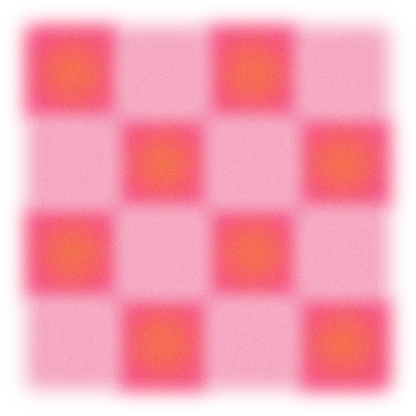 Blurry Glowing Gradient Checkered Tile 